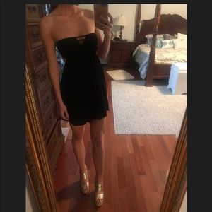 TOBI black strapless dress. NWOT!